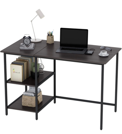 【新品未開封】デスク ラック付き 勉強机 デスク パソコン デスク アジャスター付き 在宅ワーク デスク