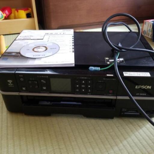 epson EP-802A エプソン　取説　CD付きプリンター　互換インク残あり