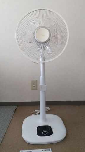アイリスオーヤマ DCモーター 扇風機 ハイポジション 中古 稼働品 2017年製