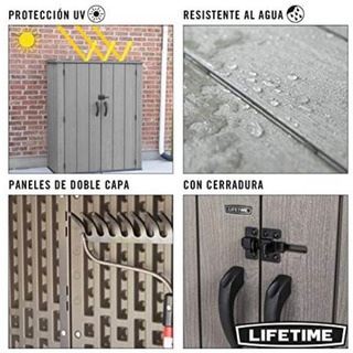 【新品】LIFETIME物置　梱包状態でお渡しの画像