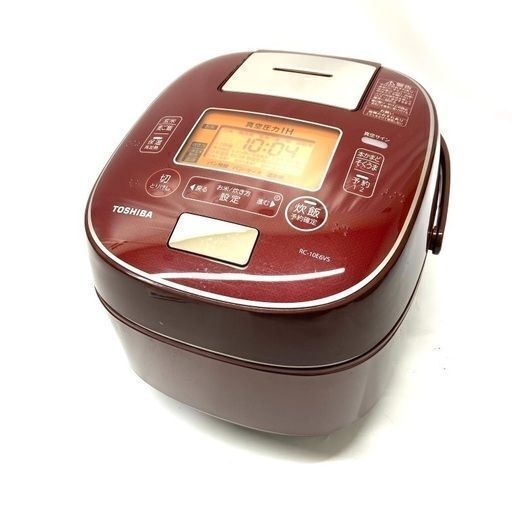 10/12TOSHIBA/東芝 炊飯器 RC-10E6VS 2018年製 5.5合炊き IH