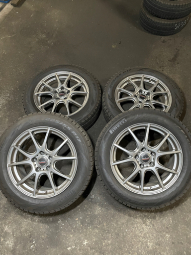 【V37スカイライン】225/55R17 ice ASIMMERICO PIRELLI スタッドレス　4本セット