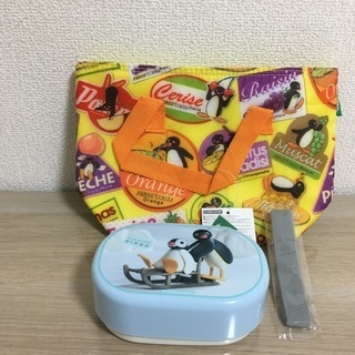 新品ピングー弁当箱とランチバッグ