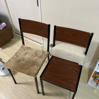 2人用 ダイニングテーブル イス セットの画像