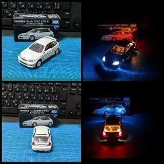 トミカ　プレミアムトミカ　シビック　電飾　ライト　点灯の画像