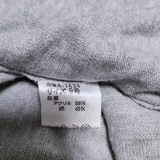 スコットクラブ　シンプルグレーニットカーディガンの画像