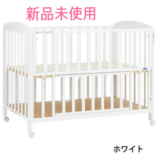 最終値下げ☆【新品未使用】ベビーベッド　katoji   ホワイト
