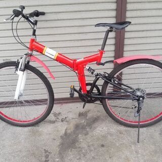 折りたたみマウンテンバイク FIELD CHAMP 26インチ Wサス 6段変速