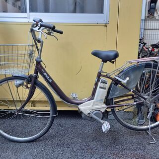 808 電動自転車　ヤマハ PAS  4AH ２６インチ茶 