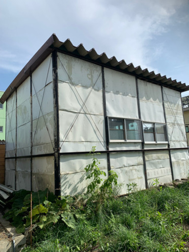 プレハブ　ガレージ　倉庫　5.4m×7.2m ご自身で解体出来る方