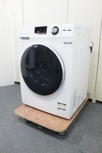 アクア AQW-FV800E(W) [ドラム式洗濯機 8kg 左開き ホワイト] 2020年製 AQUA 洗濯機 中古家電 店頭引取歓迎 R3965)