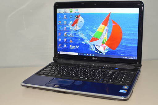 中古ノートパソコン Windows10 office 新品爆速SSD256GB 富士通 LIFEBOOK AH700/5B i5-560M 4GB 15.6インチ DVDマルチ カメラ テンキー
