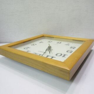 jtp-0616　CASIO　掛時計　ナチュラル　壁掛け　アナログ時計　壁掛け時計　木枠の画像