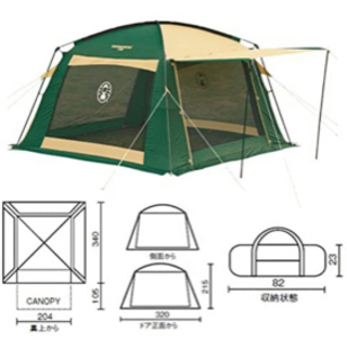 コールマンColeman テント　スクリーンタープ　セット コールマン テントとタープセット コールマンColeman テント