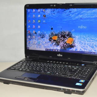 ノートパソコン Windows10 office 大容量HDD750GB 富士通 LIFEBOOK AH700/5A i5-450M 4GB 15.6インチ ブルーレイ USB3.0 カメラ テンキー