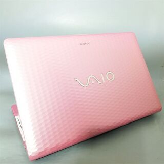 ピンク色 新品高速SSD Windows10 中古美品 15.5型 SONY VAIO VPCEH19FJ ノートパソコン Core i5 8GB Blu-ray 無線 カメラ Officeの画像