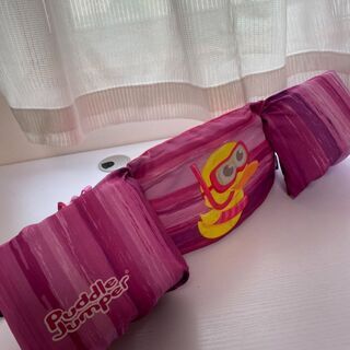 【差し上げます】子供用　浮き輪？　コールマン　パドルジャンパー　+　おまけ（アンパンマン　サイコロ）の画像