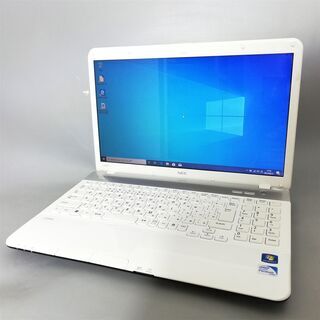 即使用可 ノートパソコン Windows10 中古動作良品 15.6型 ワイド液晶 NEC PC-LS150F26W Pentium 4GB DVDRW 無線LAN Office