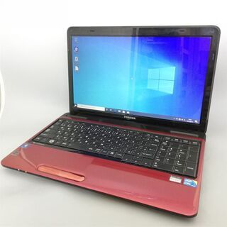 人気な赤 Windows10 搭載 中古良品 15型 東芝 dy...