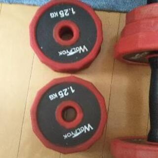 2月限定値引き 可変式 ラバーダンベルセットの画像