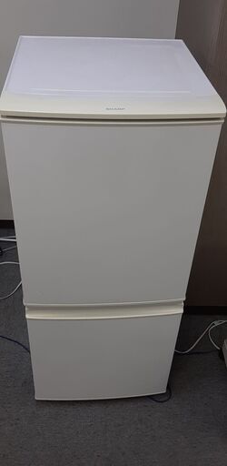 SHARP 2ドア式冷蔵庫  SJ-14Y-W