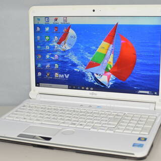 最新Windows10+office 大容量HDD640GB 富士通 AH54/D 高性能 第二世代i3/