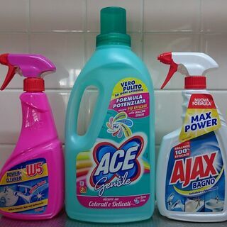 【無料】イタリアの洗剤が入っていた空ボトル色々セット