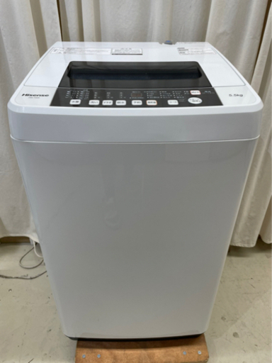 GM647【クリーニング済】ハイセンス 5.5kg 2017年 HW-T55A 　幅54×奥54×高94㎝　リサイクルショップ　ケイラック朝霞田島店　ケイラック　埼玉県　朝霞市　田島　和光市　志木市　新座市　富士見市　ふじみ野市　三芳町　戸田市　蕨市　さいたま市(岩槻以外)　川越市　所沢市　上尾市　東京都　板橋区　練馬区　清瀬市