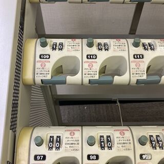 キーレス傘立36本立　業務用　フロントパネル付き　331B　シルバー　テラモト
