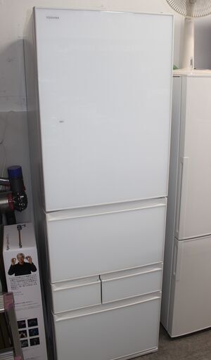 2日間限定 美品！TOSHIBA 東芝 冷凍冷蔵庫 (GR-R41GXV-EW) 19年製 411L 5ドア★大幅値下げ★大田区・品川区、配送・設置無料！