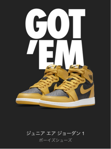 NIKE GS AIRJORDAN1 パラン ナイキエアジョーダン1 GS 24