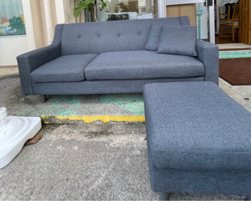 送料・設置込み　ソファー　オットマン付き