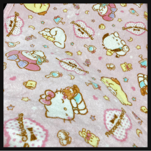 ご購入者様決定꒰sanrio꒱夢可愛い ラグ ピンク カーペット キティ マイメロ プリン3畳