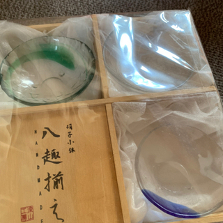 硝子小鉢　八趣揃え　ガラス　小鉢　皿　セットの画像