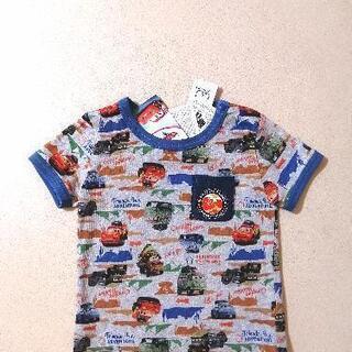 新品 カーズ 半袖Tシャツ 90cm 総柄 ライトニングマックイ...