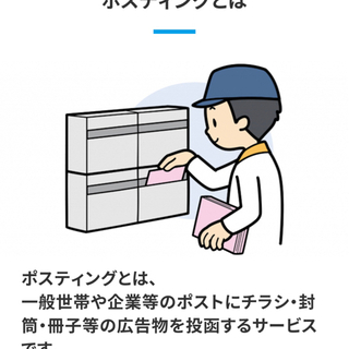 ポスティングスタッフ募集！　名古屋市中区周辺の画像