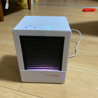 冷風扇 小型 UVライト除菌 省エネ 卓上クーラー USB充電式...