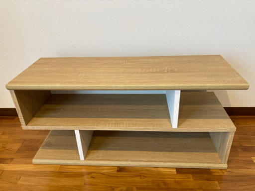 【テレビボード】　ホワイトブラウン 美品