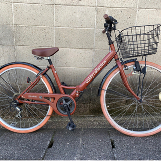 【整備済自転車】26インチ 6段変速　折りたたみ式❗️サドル新品...