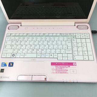 新品高速SSD搭載 ピンク色 ノートパソコン 中古美品 Windows10 16型ワイド 東芝 TX/67LPK Core i5 4GB Blu-ray 無線 Office済の画像