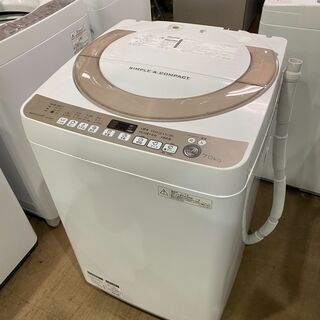 【愛品館市原店】SHARP 2016年製 7.0kg洗濯機 ES-KS70R【管理I4S029345-104】 