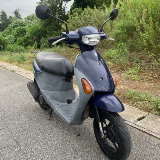 802.スズキ・レッツ4 ネイビー　最短即日配送！後タイヤ新品！整備済み！即乗り出し可能！