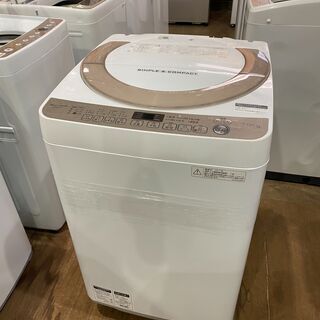 【愛品館市原店】SHARP 2017年製 7.0kg洗濯機 ES-KS70T【管理I4S029587-104】