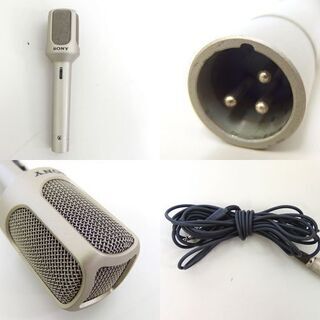 当時物 SONY ダイナミックマイク F-460 コンデンサーマイク ECM-260F 2本セット ケース付き ☆ PayPay(ペイペイ)決済可能 ☆ 札幌市 北区 屯田の画像