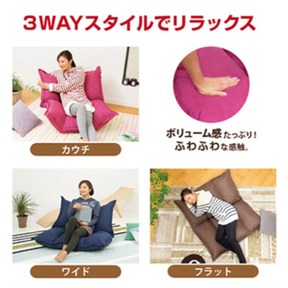 ツカモトエイム　ポルト ほっとソファ ふわりら・AIM-116 定価24800円　中古の画像