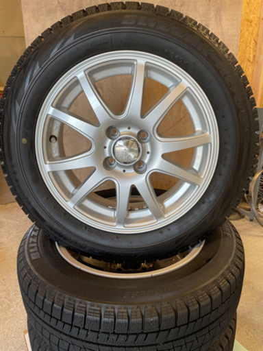 【値下げしました】✨中古 ブリヂストン スタッドレスタイヤ アルミホイールセット 175/65R15 ✨