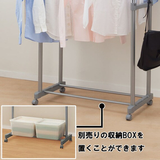 ☆ 縦横に伸縮できる室内干しハンガーラック　の画像