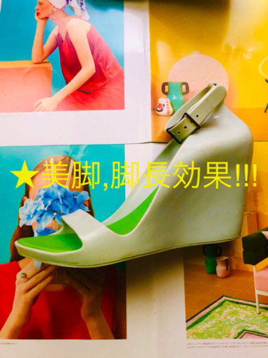 【肌が綺麗に見える色です！】melissa ウエッジソールラバーサンダル