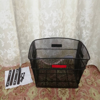 自転車や原付の後ろ用のカゴ 黒