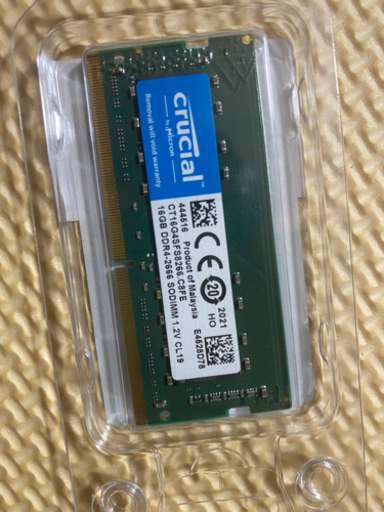 16GB メモリ　DDR４